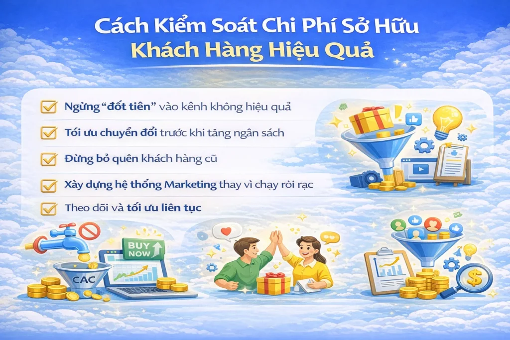 Cách kiểm soát chi phí sở hữu khách hàng hiệu quả