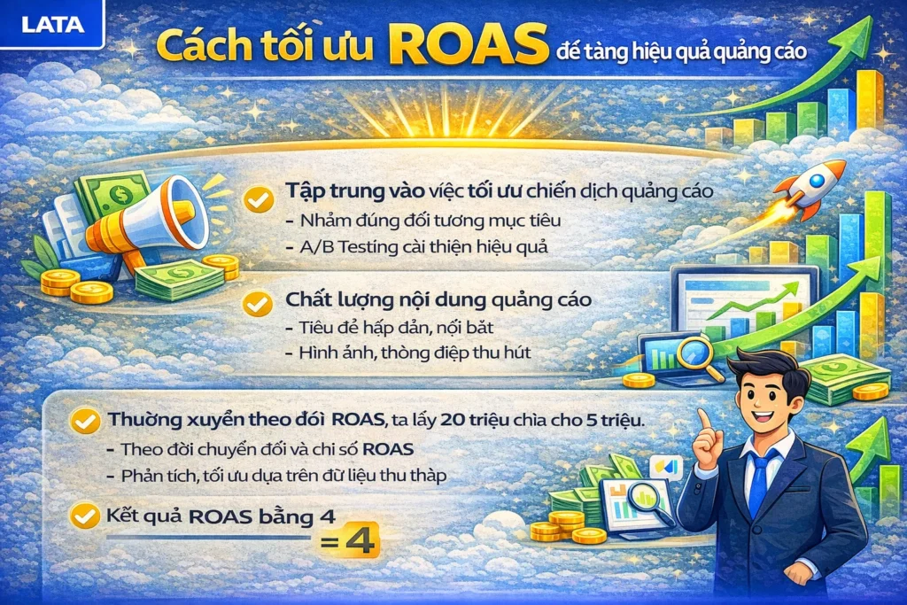 Cách tối ưu ROAS để tăng hiệu quả quảng cáo