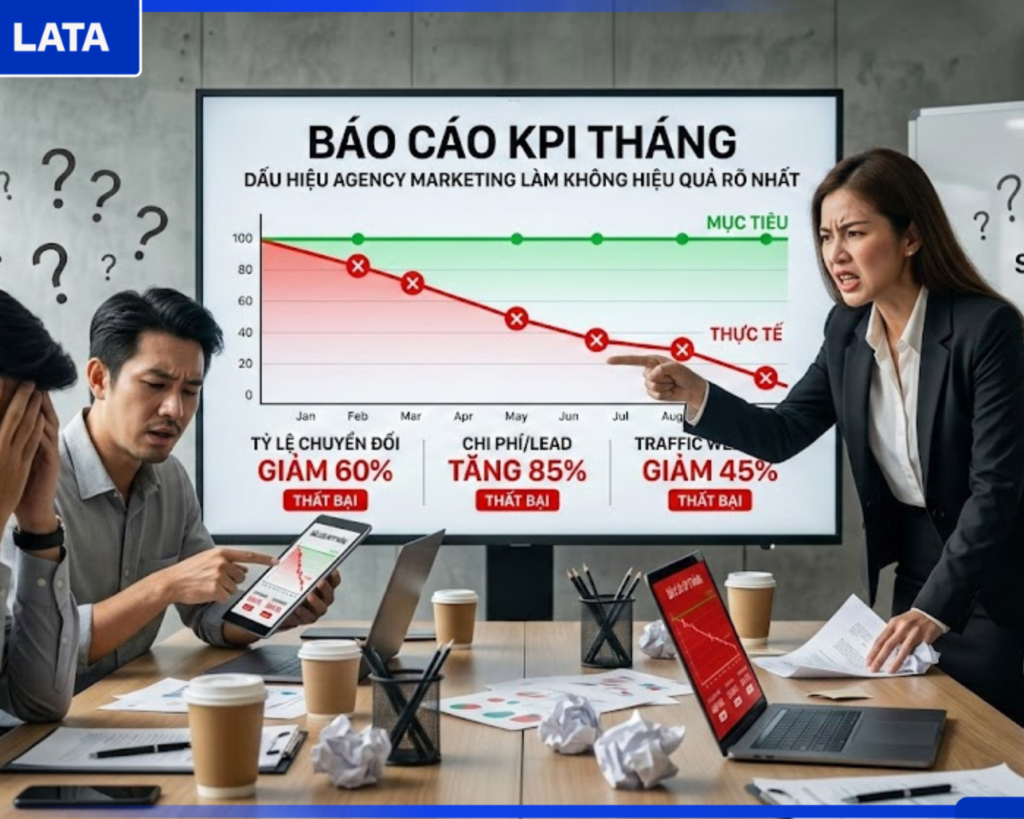 KPI Liên Tục Không Đạt - Dấu Hiệu Agency Marketing Làm Không Hiệu Quả Rõ Nhất