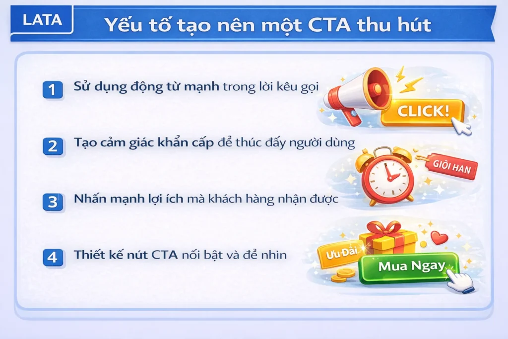 Yếu tố tạo nên một CTA thu hút