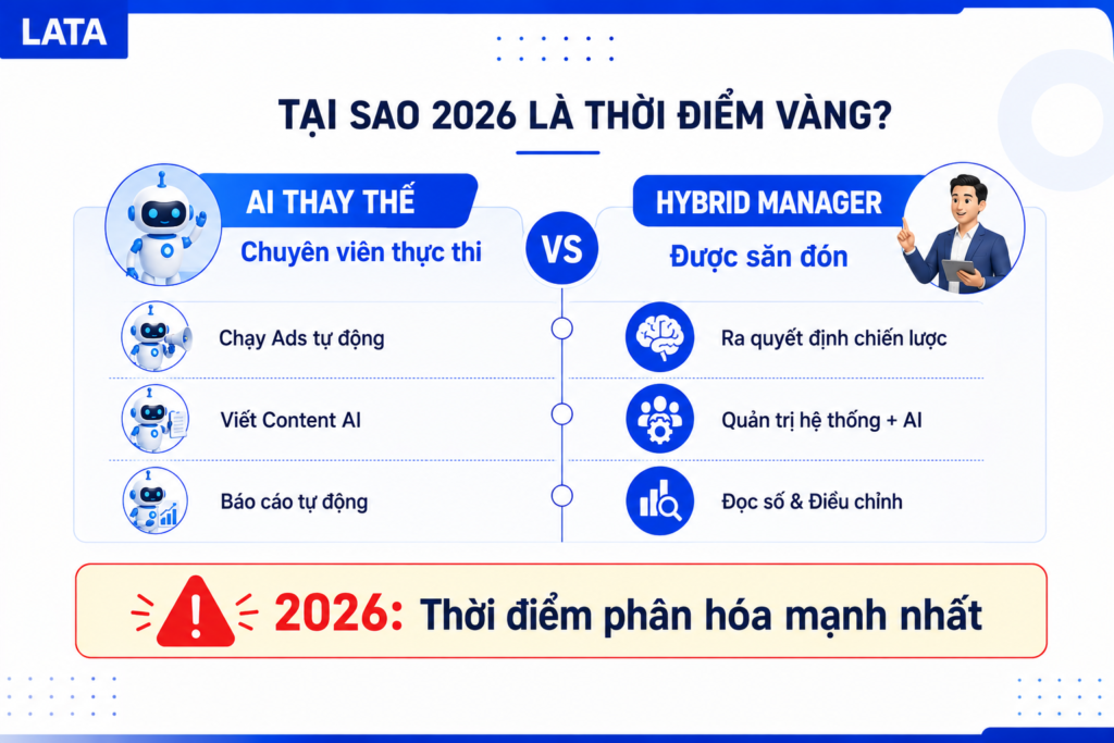 Tại sao 2026 là thời điểm vàng học marketing manager?