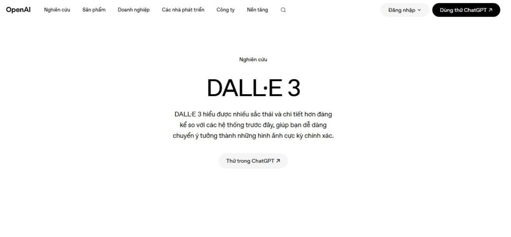 DALL-E 3 (Trong Chat GPT)