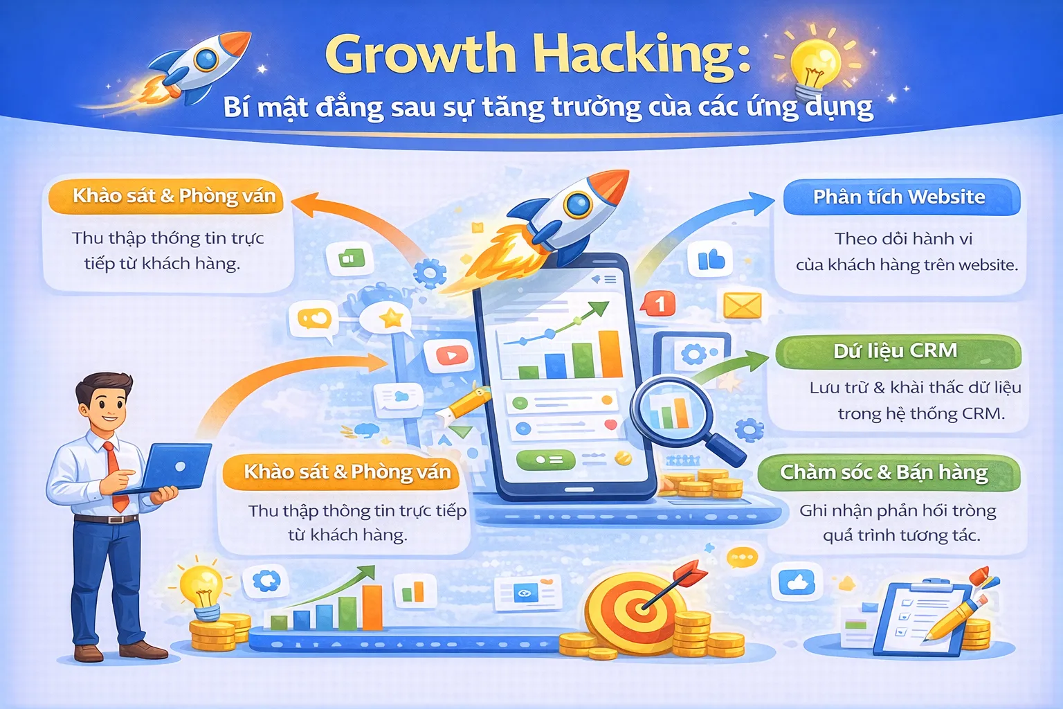 Chiến lược Growth Hacking trong ứng dụng